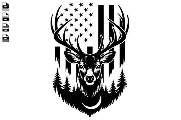 Download American Flag Deer Svg, Deer Hunting - Hunting Collection