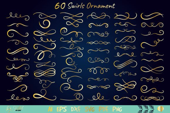 Download Vintage Swirls Ornament - Premium Resources