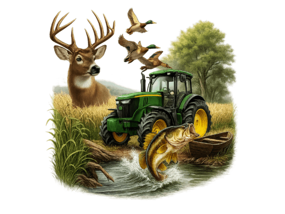 Download Hunting Fishing Farming Sublimation Png - Hunting Collection